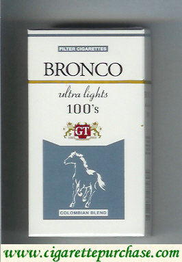 Bronco Ultra Lights 100s cigarettes